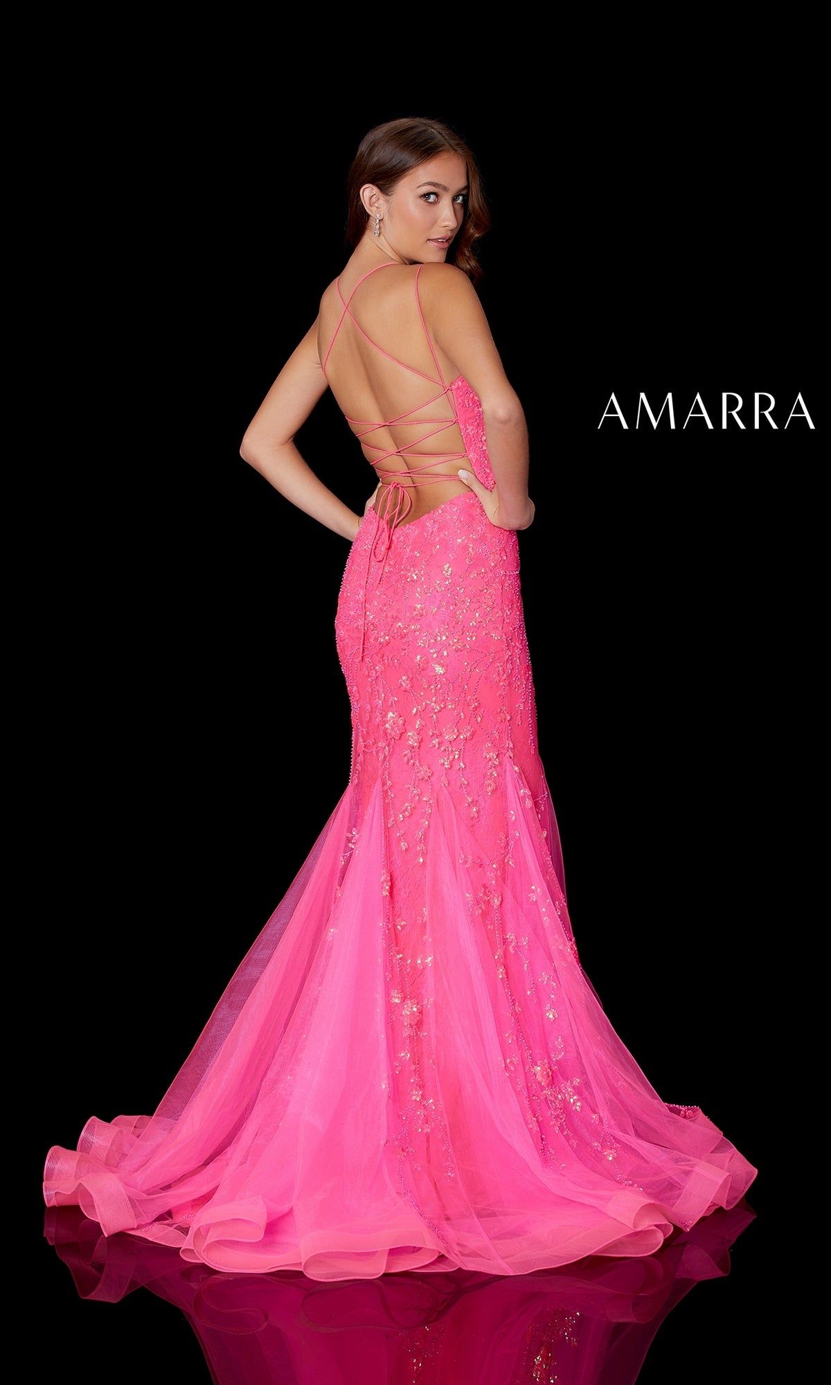 Beaded Mermaid Dress By Amarra 87238 sold by PromGirl product image thumbnail 2