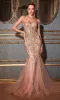 Strapless Long Pink Mermaid Prom Dress CB116 sold by PromGirl