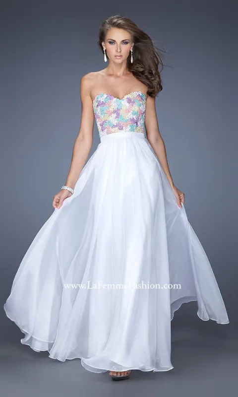 La Femme Strapless Long a-LIne Prom Dress made by La Femme