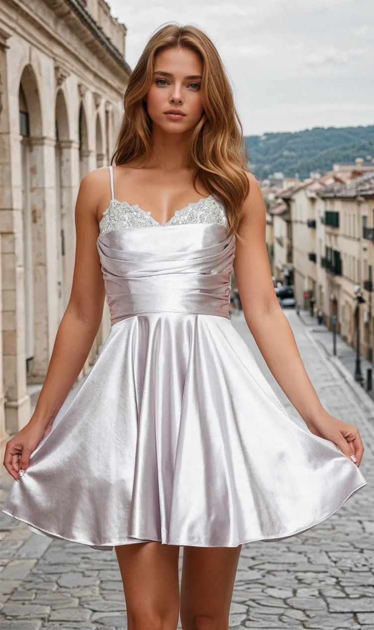 Short Sweetheart A-Line Homecoming Dress 9248 sold by PromGirl product image thumbnail 5