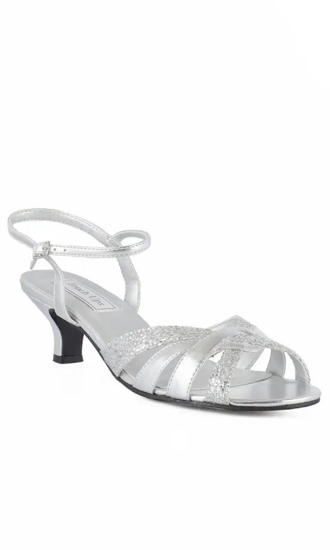 Jane Open-Toe Silver Prom Shoes: Touch Ups 413M sold by PromGirl