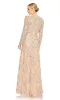 Long Sleeve Sequin Formal Gown: Mac Duggal 5496 sold by PromGirl