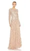 Long Sleeve Sequin Formal Gown: Mac Duggal 5496 sold by PromGirl