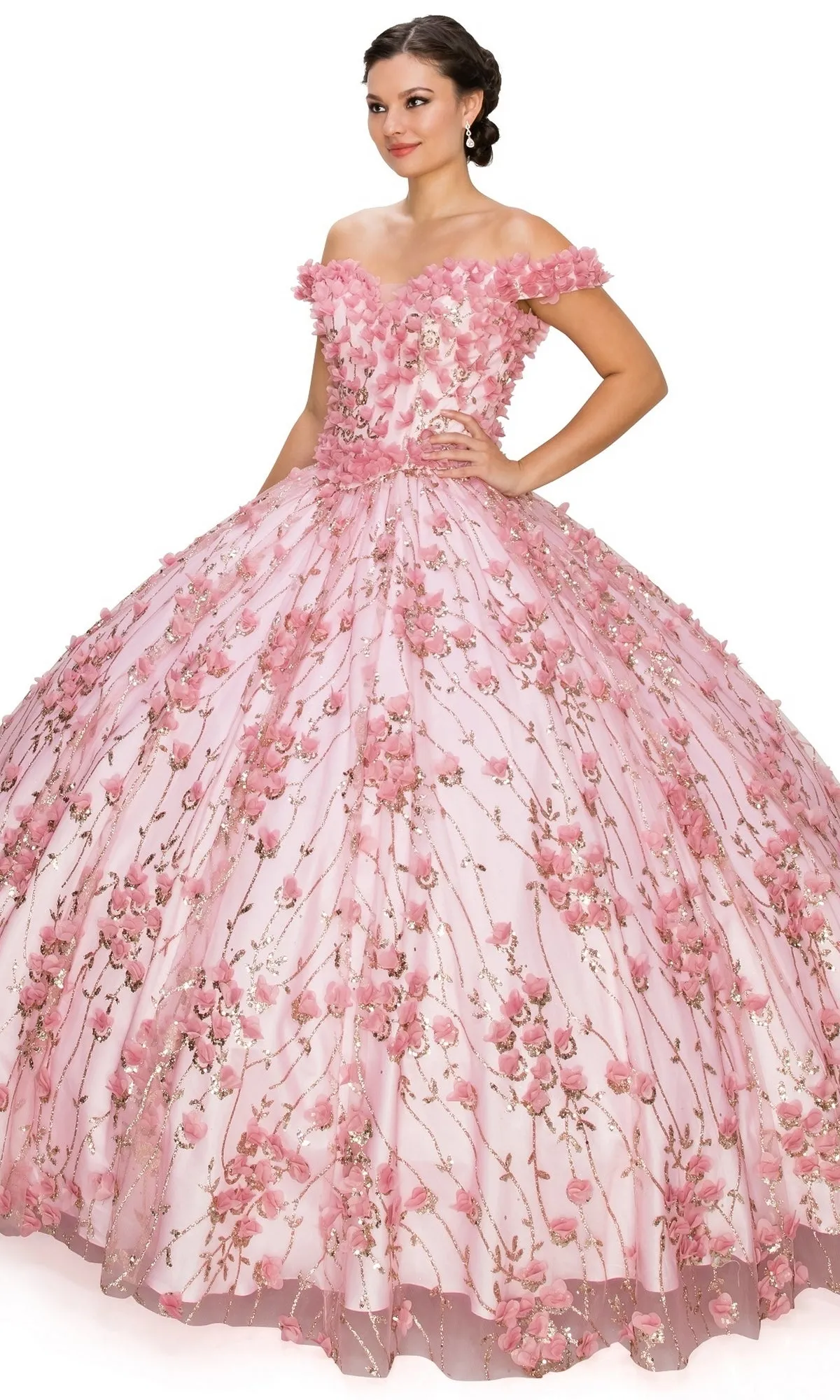 Quinceanera Ball Gown 8021J sold by PromGirl product image thumbnail 4