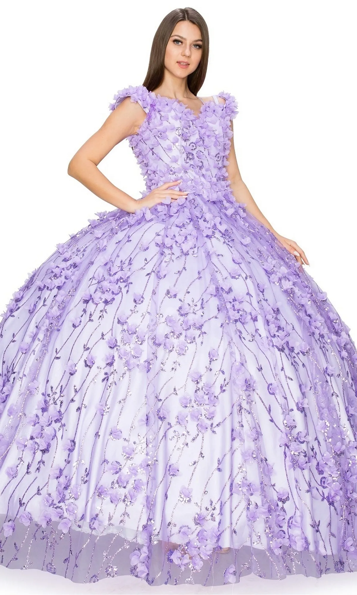 Quinceanera Ball Gown 8021J sold by PromGirl product image thumbnail 3