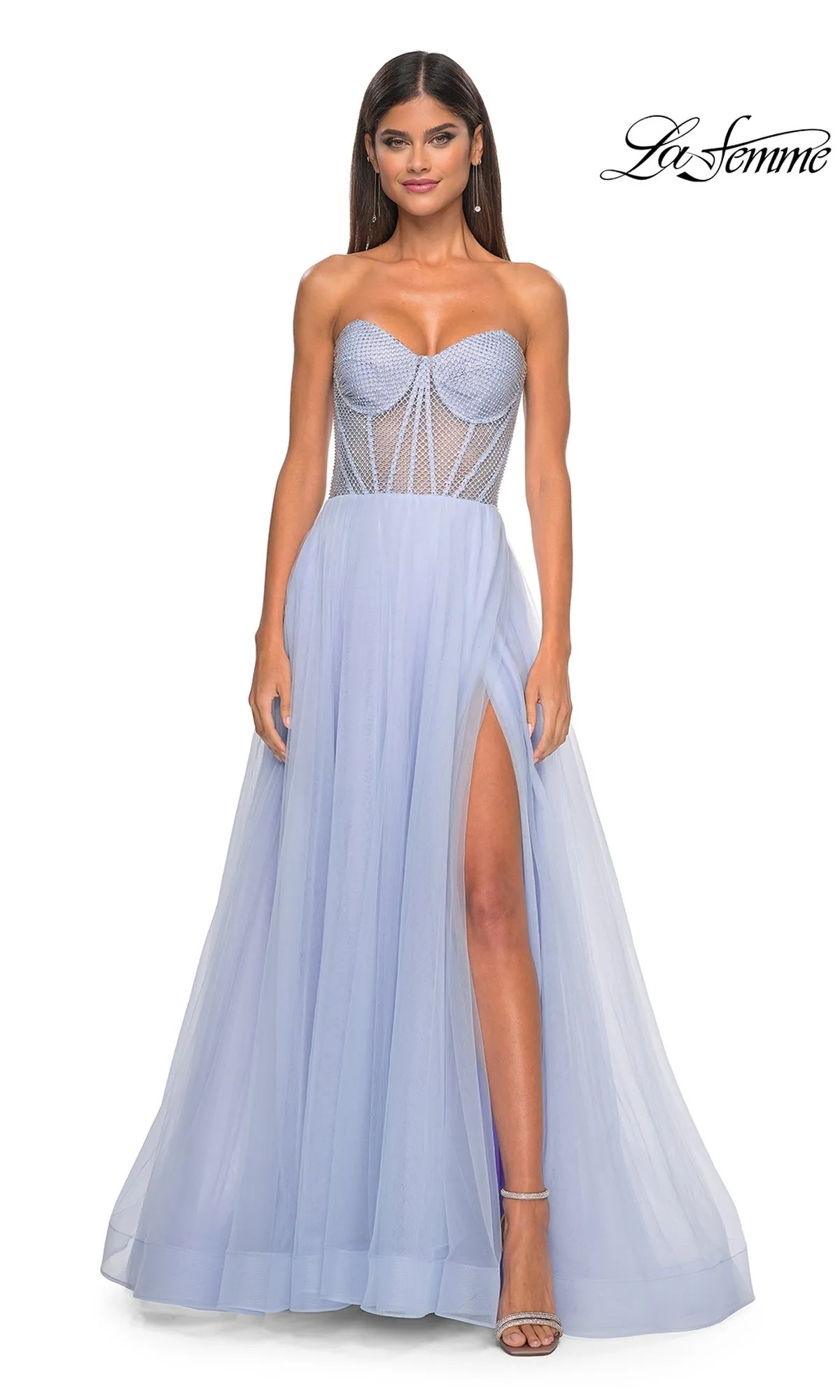 Strapless Long A-Line Prom Dress: La Femme 32445 sold by PromGirl product image thumbnail 3