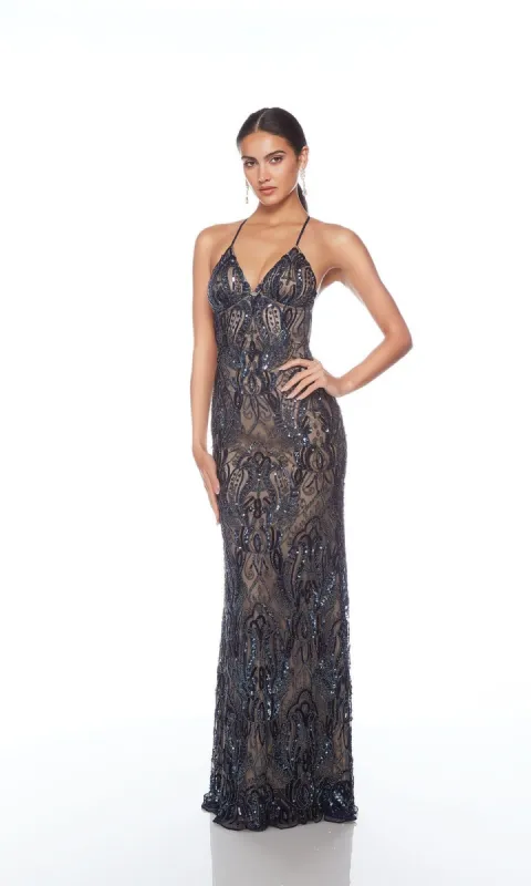 Alyce Backless Sequin Sheath Prom Dress 88006 sold by PromGirl