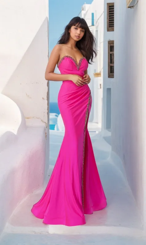 Strapless Long Prom Dress: Ava Presley 39290 sold by PromGirl