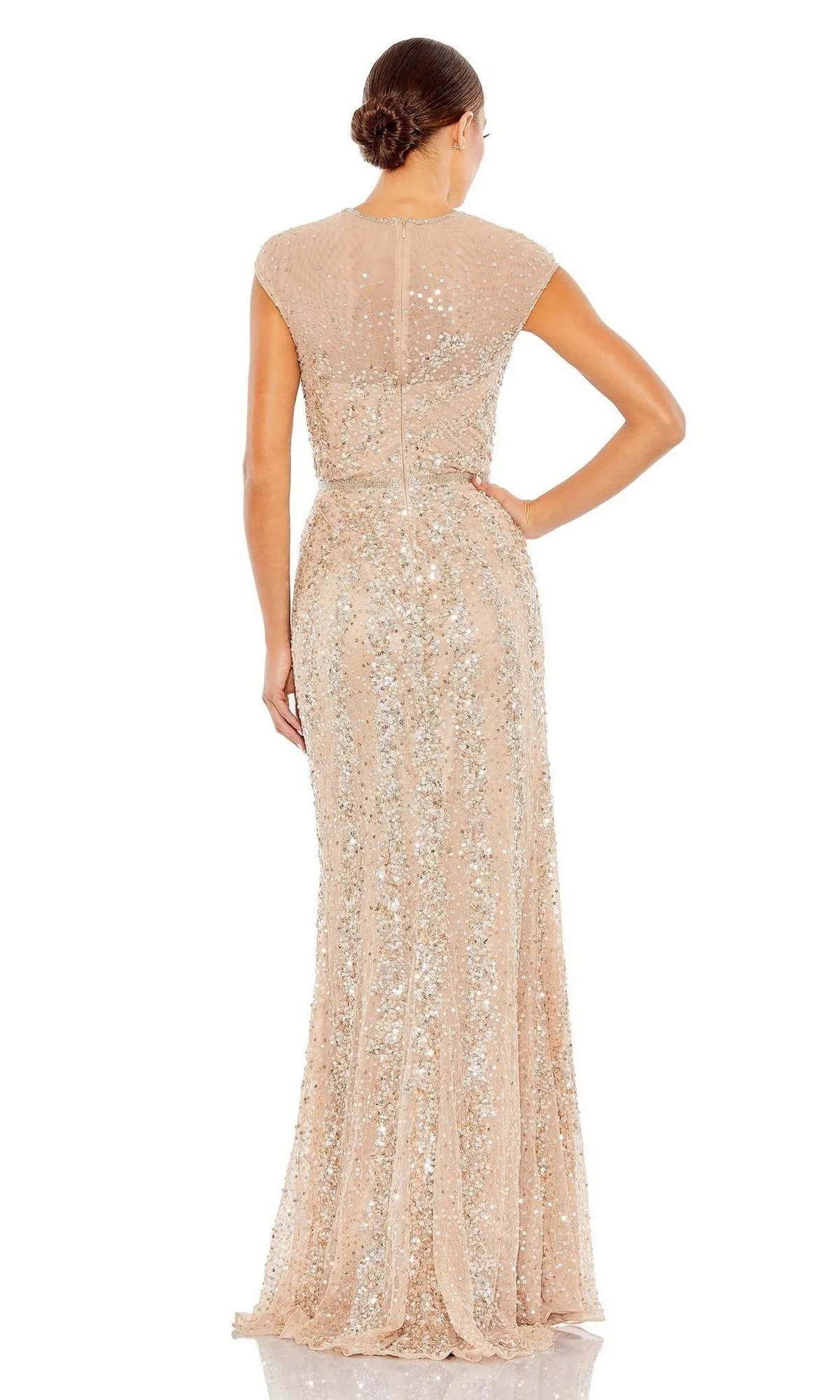 Sleeveless Beaded Long Formal Dress: Mac Duggal 5619 sold by PromGirl product image thumbnail 5