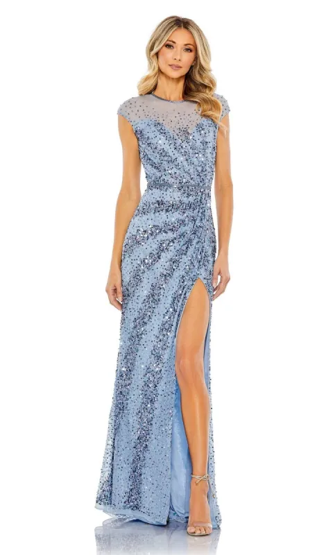 Sleeveless Beaded Long Formal Dress: Mac Duggal 5619 sold by PromGirl