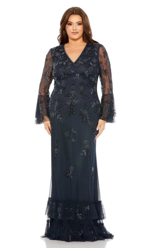 Long Plus-Size Formal Dress 9239 by Mac Duggal sold by PromGirl