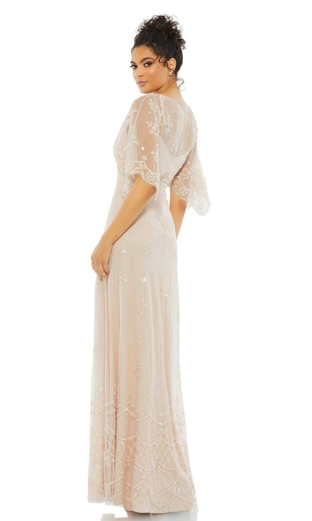 Long Pink Sequin Formal Dress: Mac Duggal 9144 sold by PromGirl product image thumbnail 2