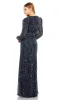 Modest Long Beaded Formal Dress: Mac Duggal 93902 sold by PromGirl