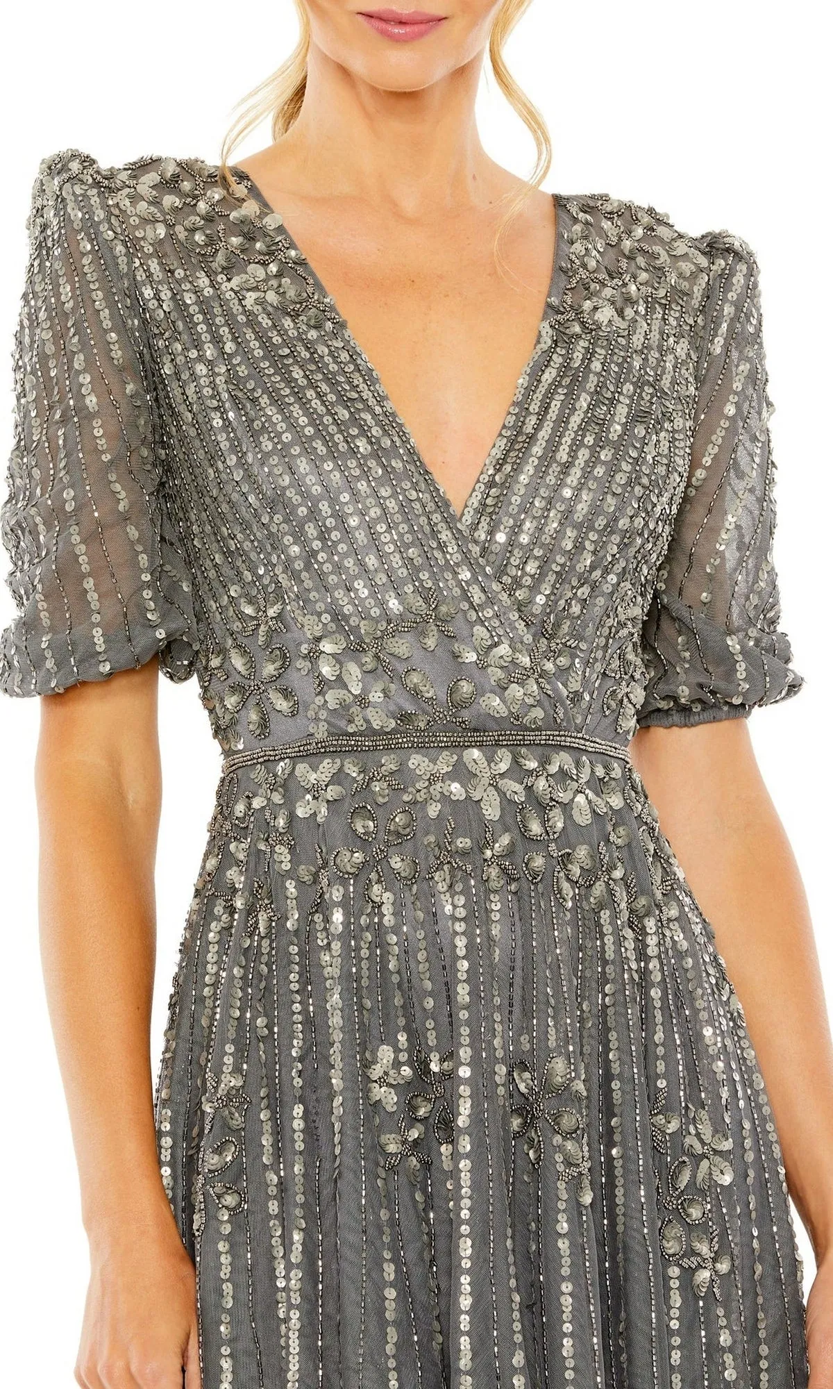 Knee Length Wedding Guest Dress 5995 by Mac Duggal sold by PromGirl product image thumbnail 4