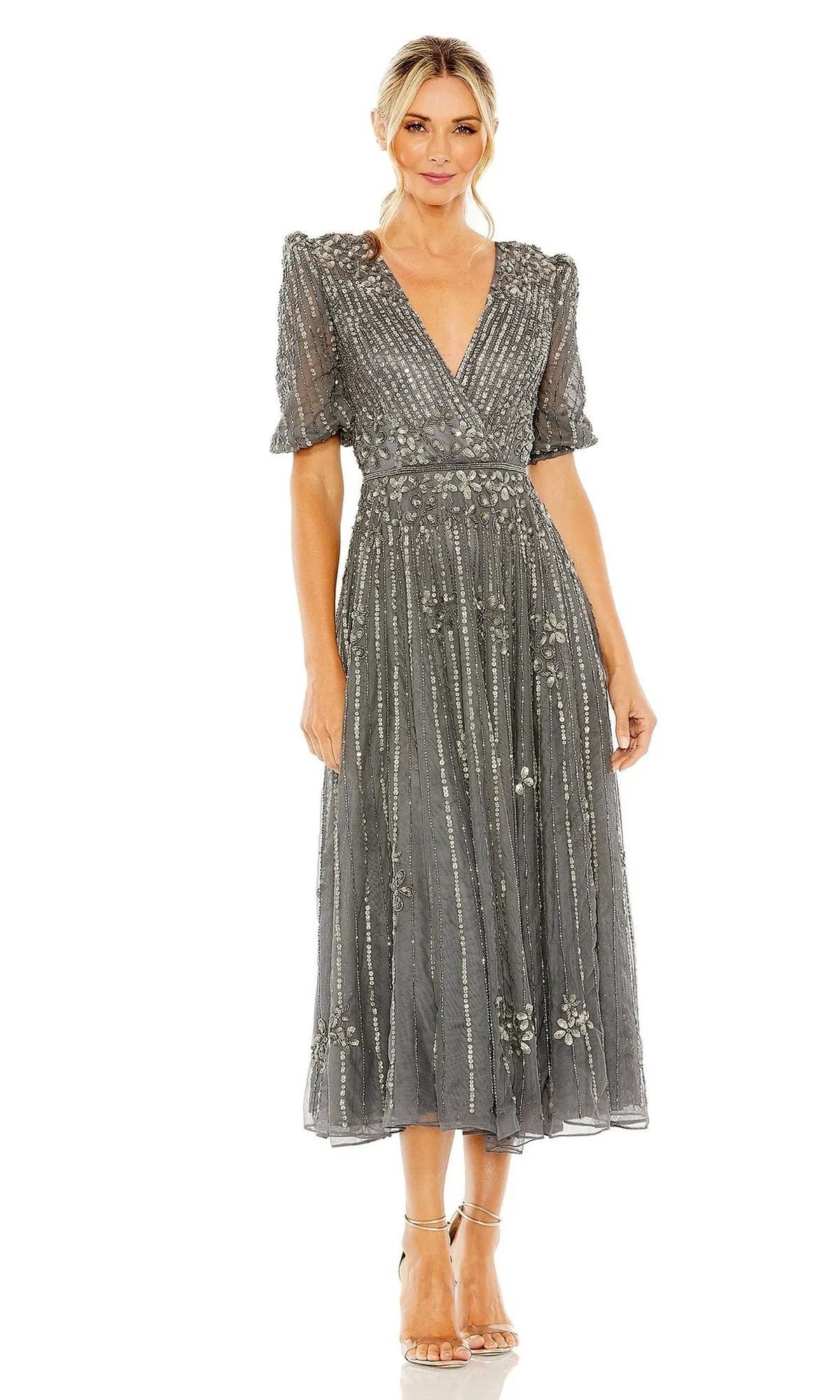 Knee Length Wedding Guest Dress 5995 by Mac Duggal sold by PromGirl