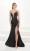 Bead-Trimmed Long Mermaid Prom Dress 14173 sold by PromGirl