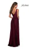 La Femme Deep V-Neck Long A-Line Prom Dress 28547 sold by PromGirl