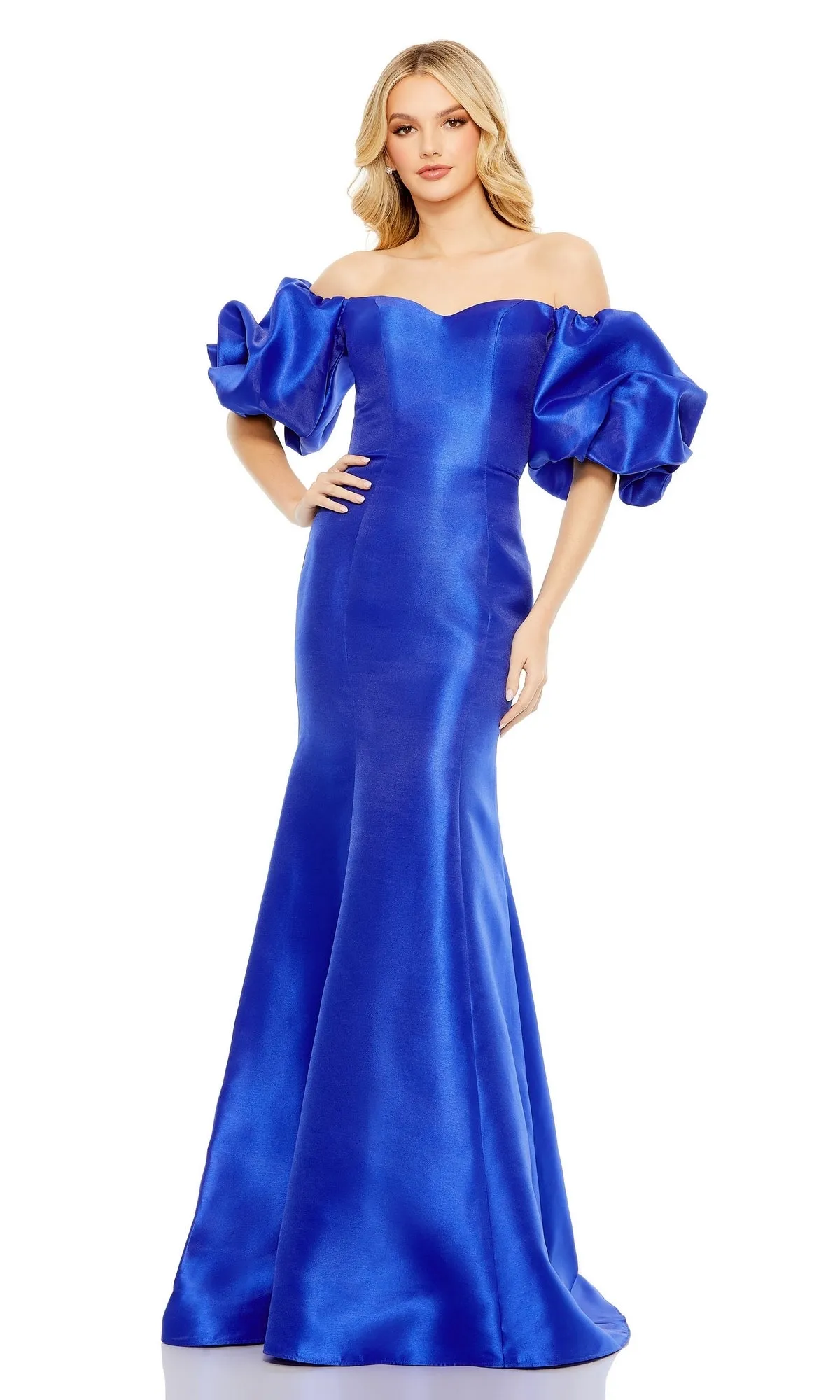 Off-the-Shoulder Long Gala Gown: Mac Duggal 50677 sold by PromGirl product image thumbnail 5