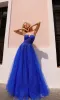 Strapless Sheer-Waist Long Prom Ball Gown T1326 sold by PromGirl