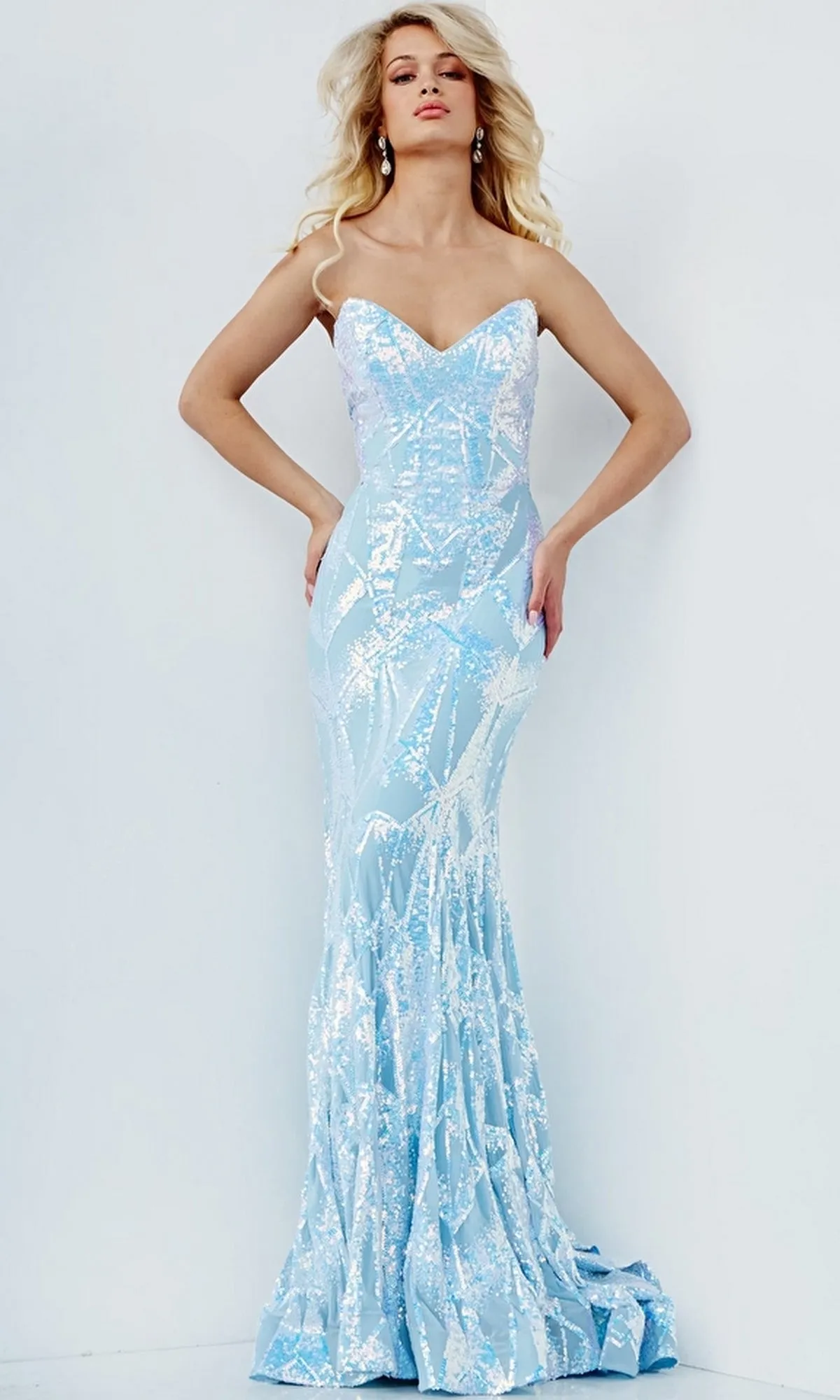 Long Prom Dress by Jovani 05100 sold by PromGirl product image thumbnail 5