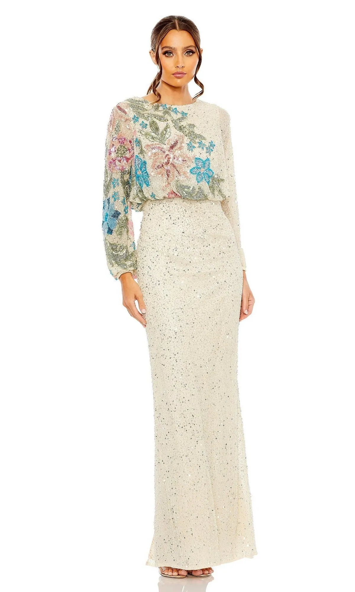 Beaded Long Sleeve Formal Dress: Mac Duggal 5615 sold by PromGirl product image thumbnail 3