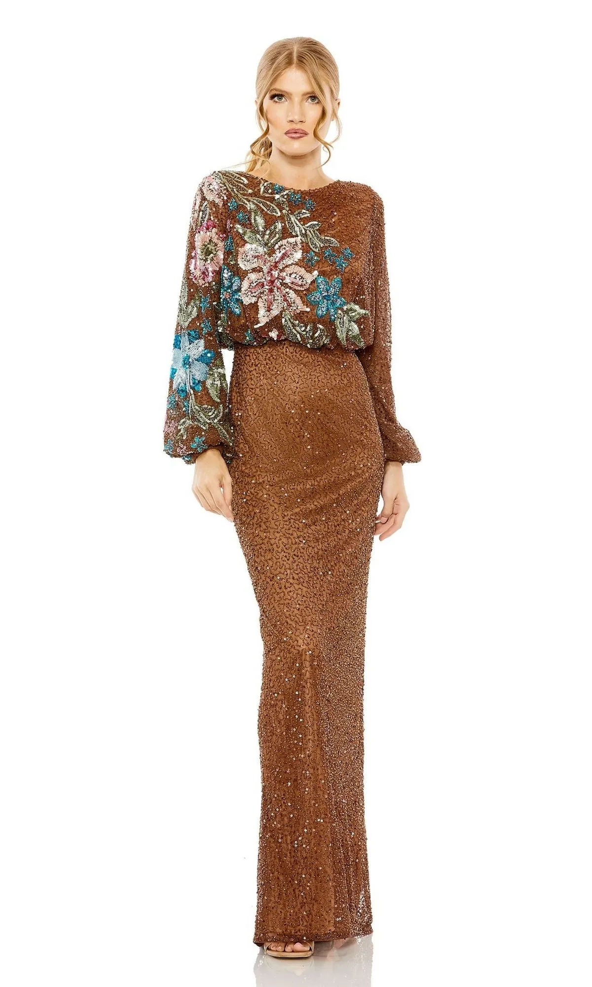 Beaded Long Sleeve Formal Dress: Mac Duggal 5615 sold by PromGirl product image thumbnail 4