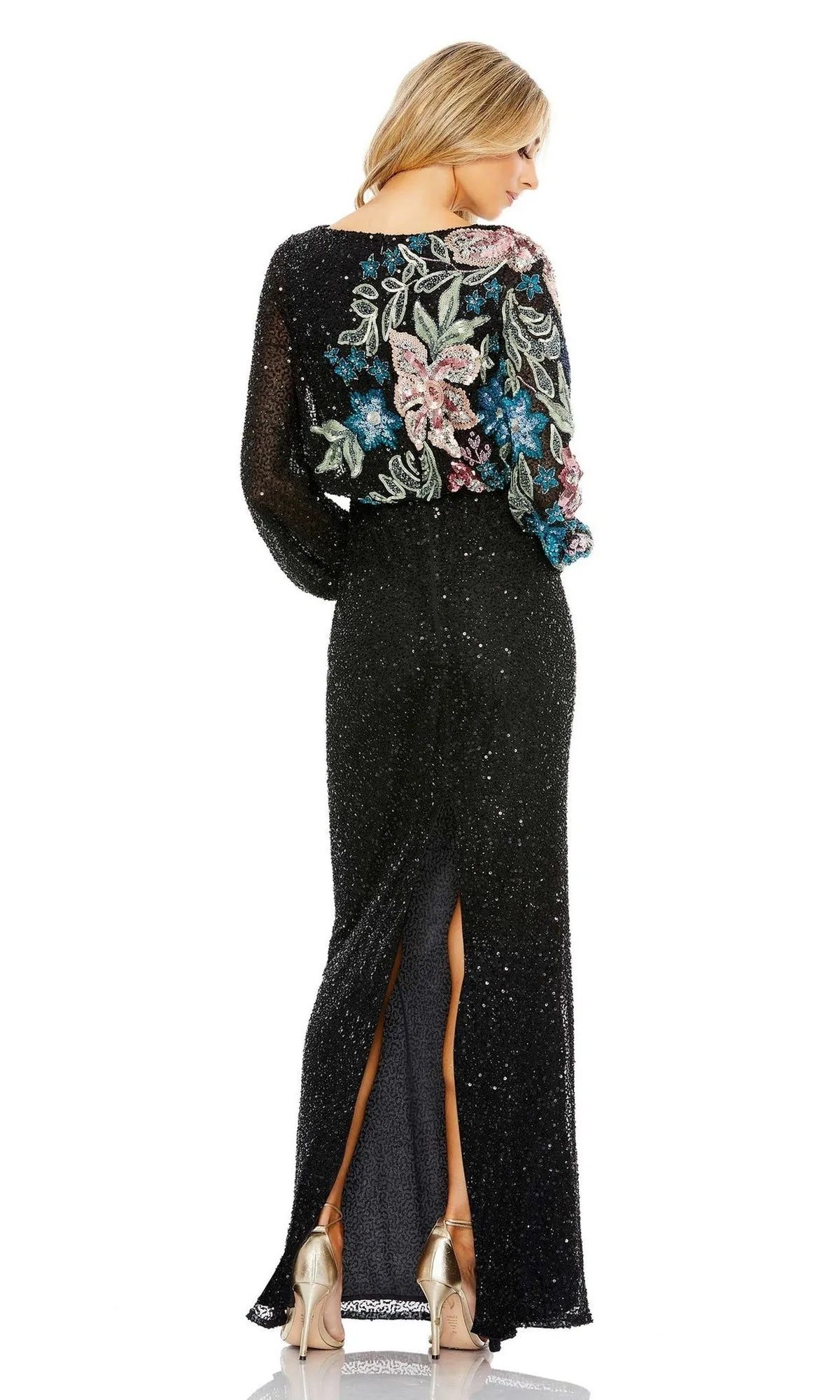 Beaded Long Sleeve Formal Dress: Mac Duggal 5615 sold by PromGirl product image thumbnail 2