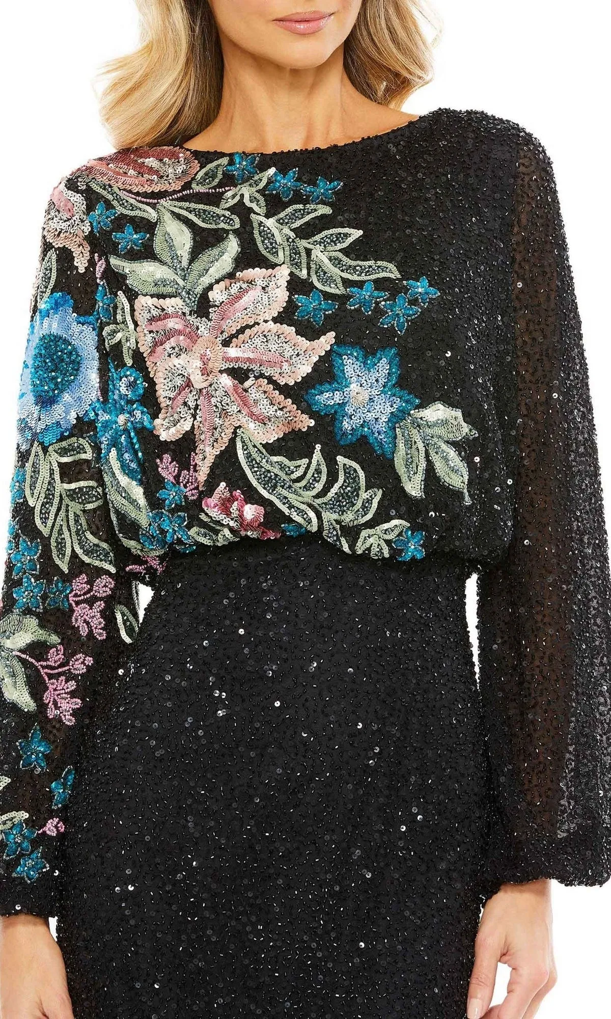 Beaded Long Sleeve Formal Dress: Mac Duggal 5615 sold by PromGirl product image thumbnail 5