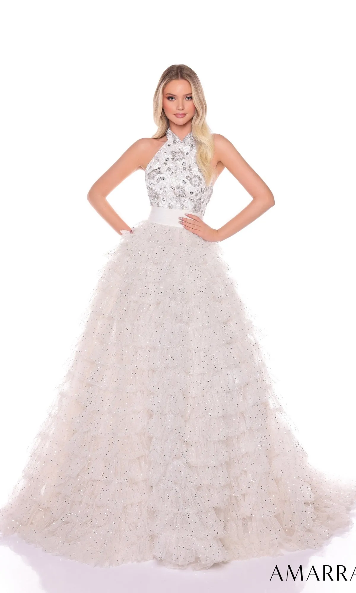 Long Formal Dress 88102 by Amarra sold by PromGirl product image thumbnail 3