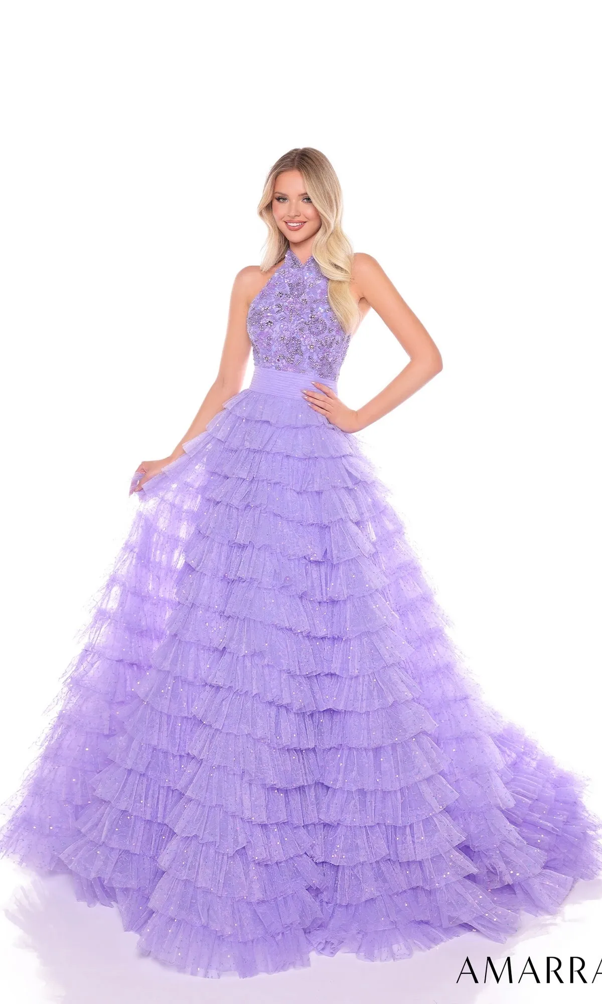 Long Formal Dress 88102 by Amarra sold by PromGirl product image thumbnail 4