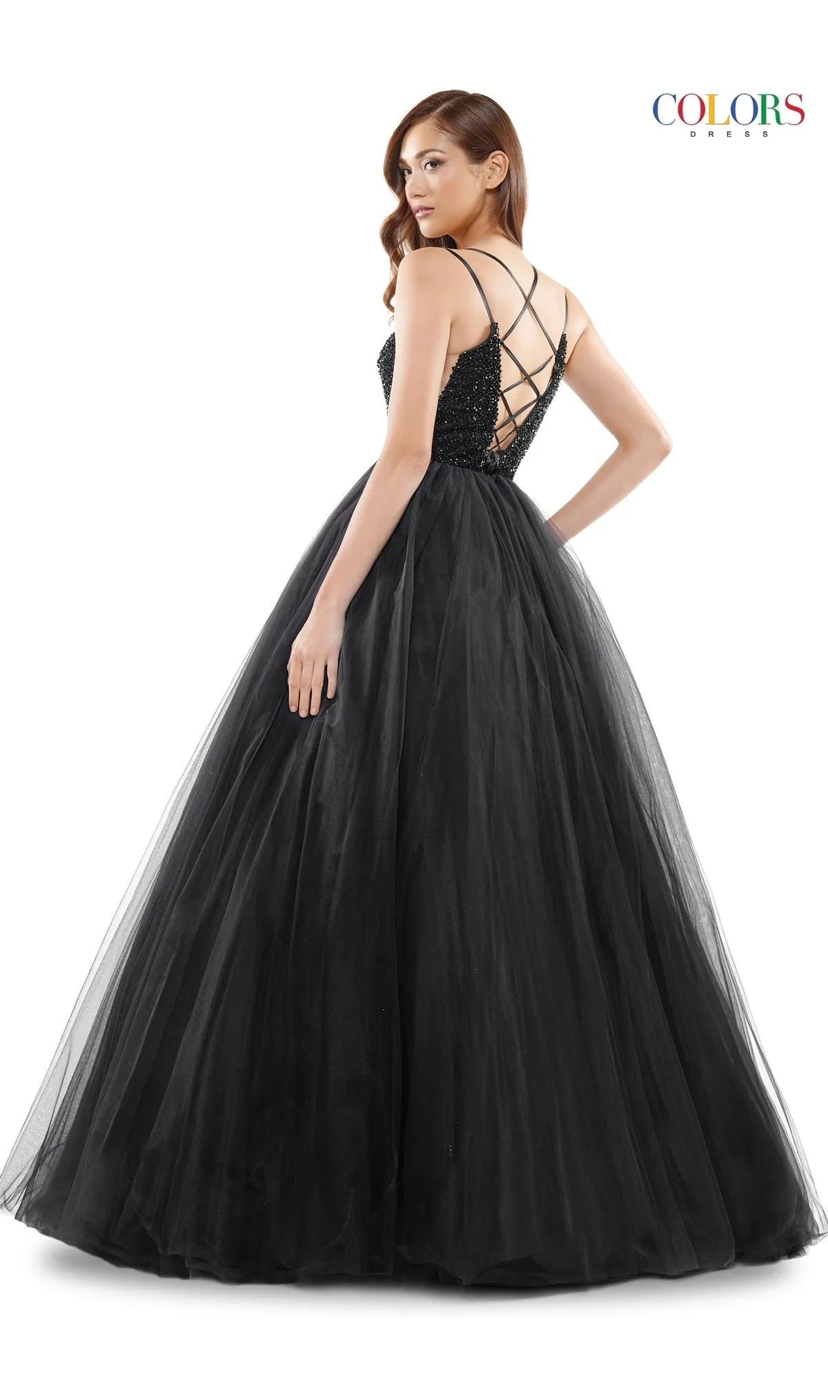 Beaded-Bodice Long Poofy Prom Ball Gown 2382 sold by PromGirl product image thumbnail 2