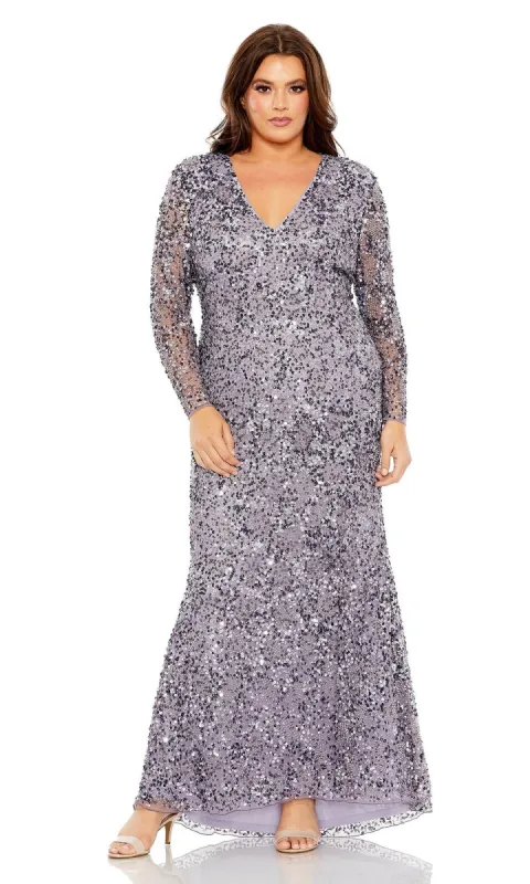Long Plus-Size Prom Dress 93865 by Mac Duggal made by Mac Duggal