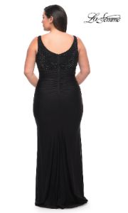 Empire-Waist Long La Femme Plus-Size Prom Dress sold by PromGirl