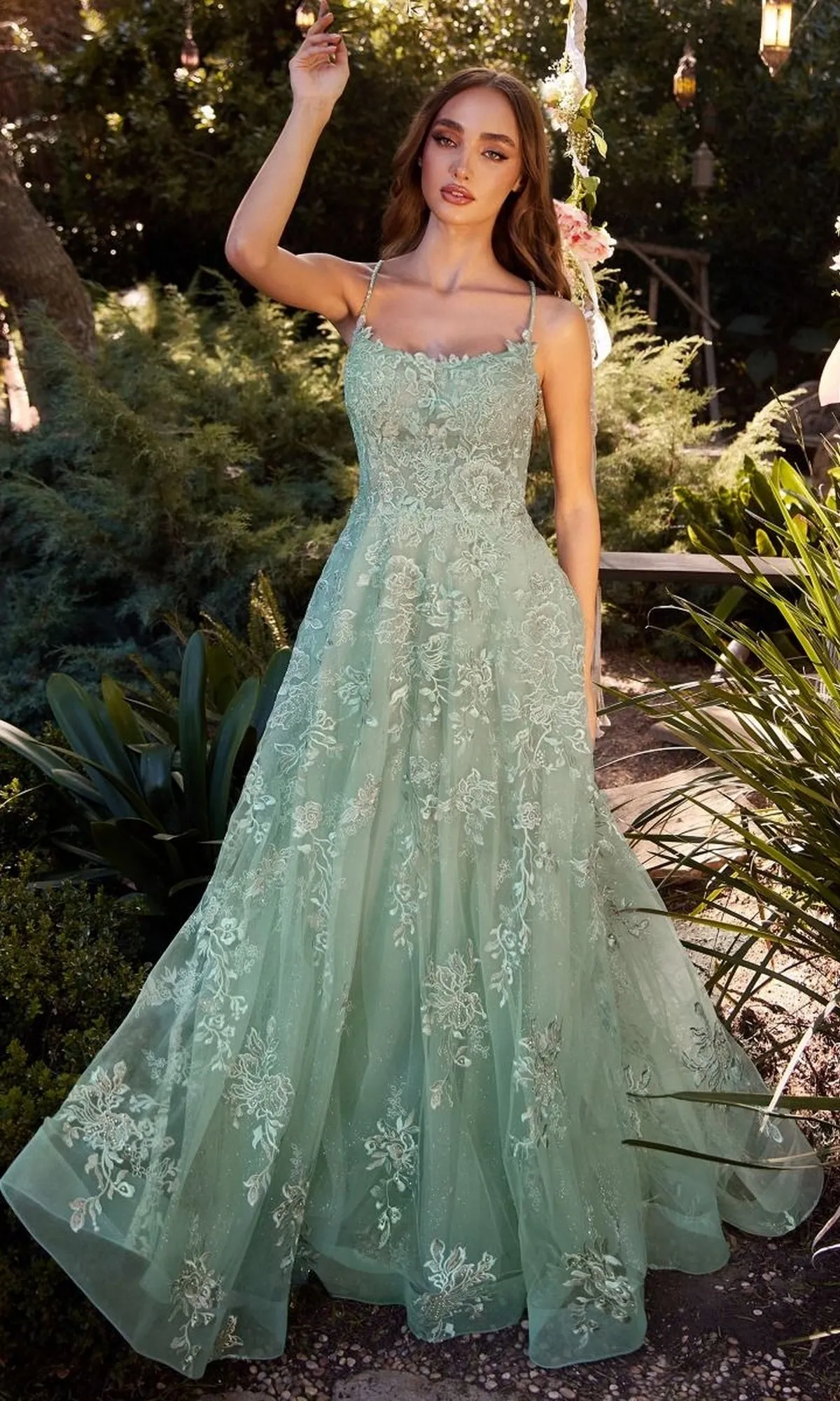 Embroidered Prom Ball Gown: Andrea & Leo A1248 sold by PromGirl product image thumbnail 3