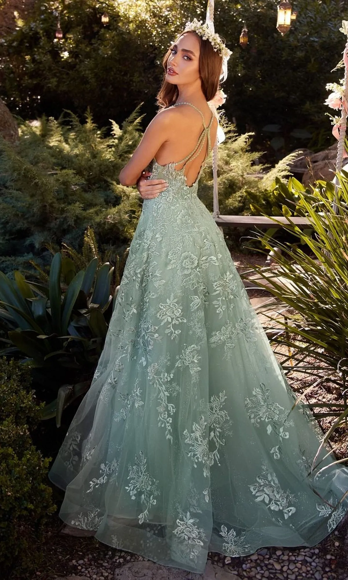 Embroidered Prom Ball Gown: Andrea & Leo A1248 sold by PromGirl product image thumbnail 2