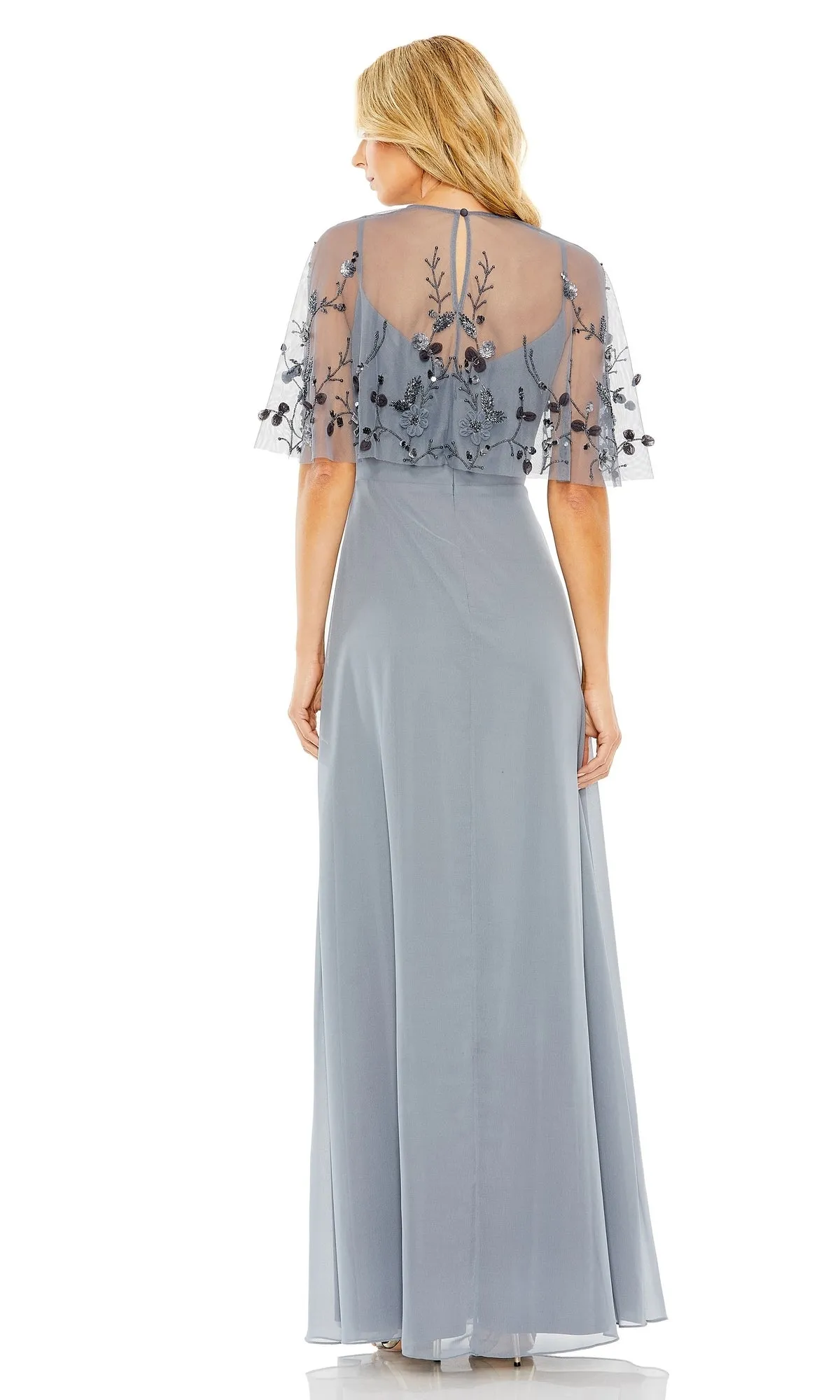 Short-Sleeve Long Prom Dress: Mac Duggal 9229 sold by PromGirl product image thumbnail 2
