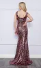 Scoop-Neck Long Sequin Prom Dress 9174 sold by PromGirl