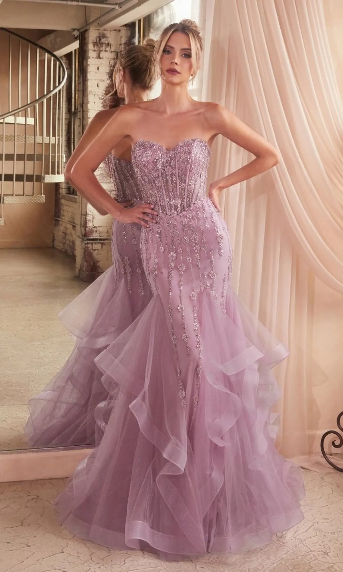 Strapless Sweetheart Long Mermaid Prom Dress CD332 sold by PromGirl
