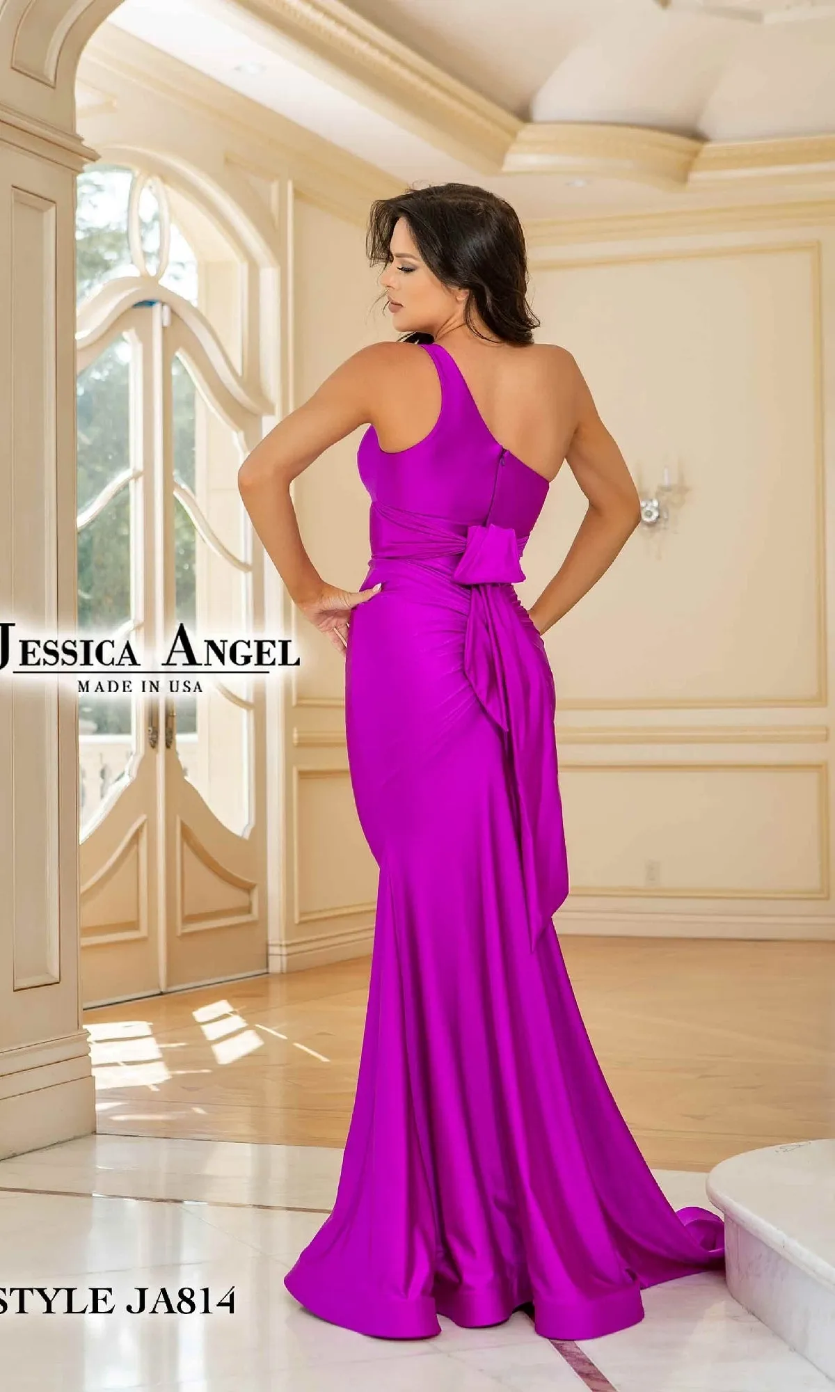 One-Shoulder Prom Gown: Jessica Angel 814 sold by PromGirl product image thumbnail 3