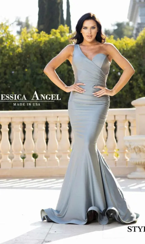 One-Shoulder Long Prom Dress: Jessica Angel 809 sold by PromGirl