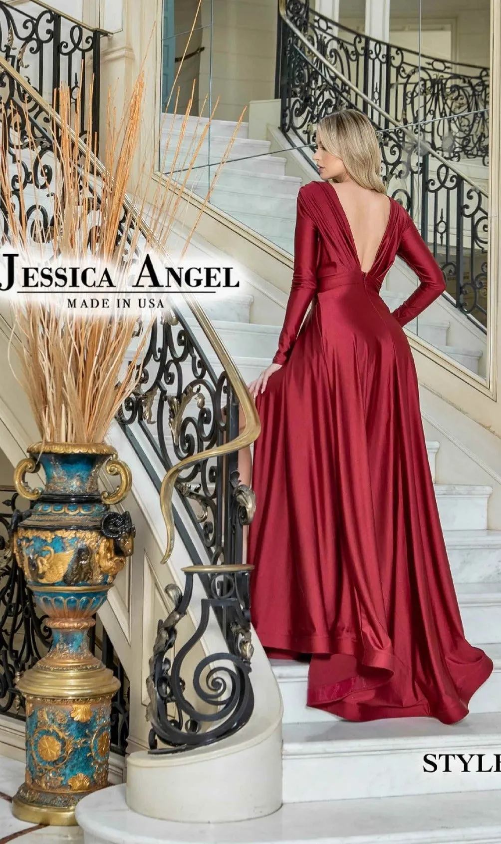 Long Sleeve Long Formal Dress: Jessica Angel 796 sold by PromGirl product image thumbnail 4