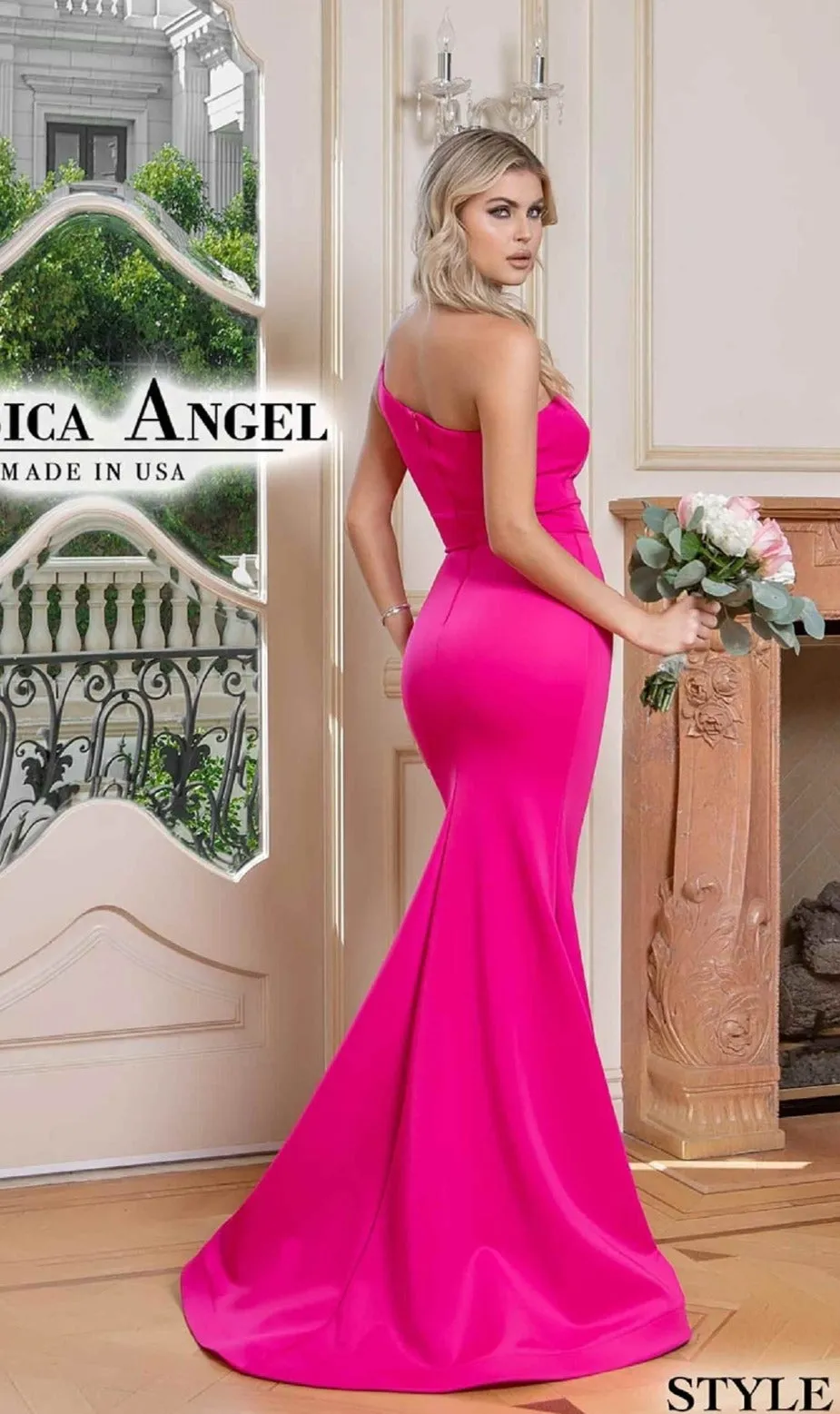 One-Shoulder Long Prom Dress: Jessica Angel 786 sold by PromGirl product image thumbnail 2