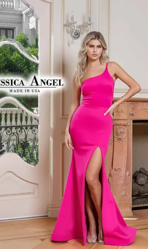 One-Shoulder Long Prom Dress: Jessica Angel 786 sold by PromGirl