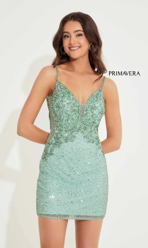 Short Homecoming Dress 4245 by Primavera sold by PromGirl