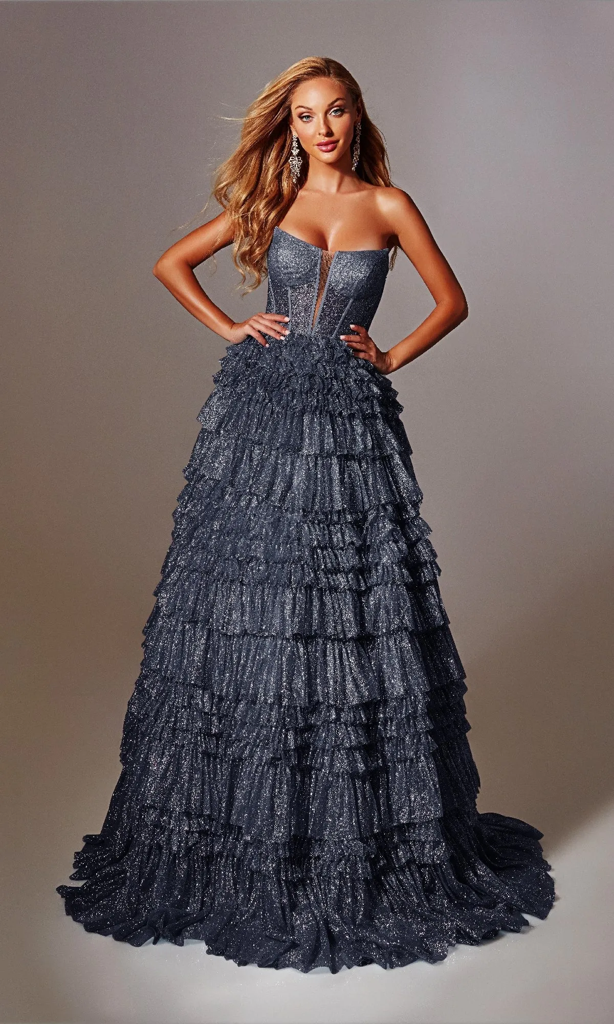 Strapless Long Prom Ball Gown: Aerie Couture 276 sold by PromGirl