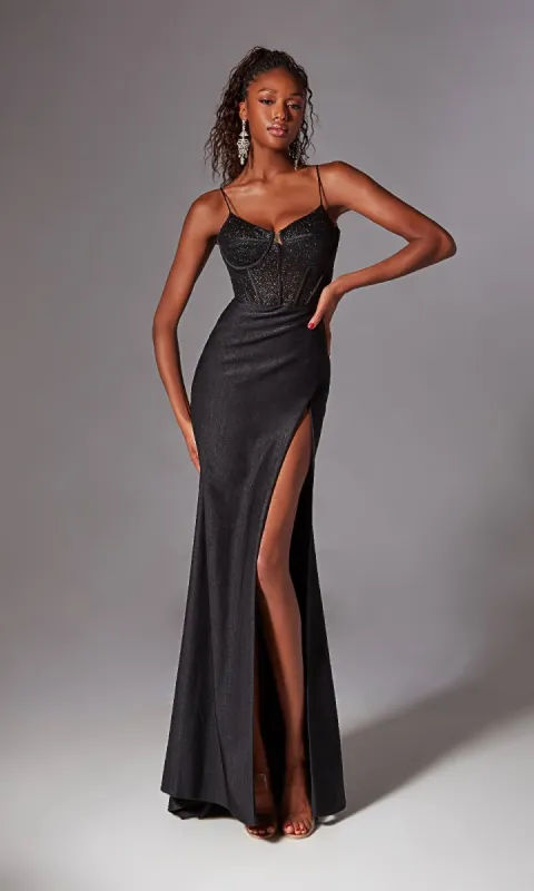 Corset-Bodice Long Prom Dress: Aerie Couture 269 sold by PromGirl