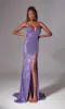 Strappy Long Sequin Prom Dress: Aerie Couture 261 sold by PromGirl