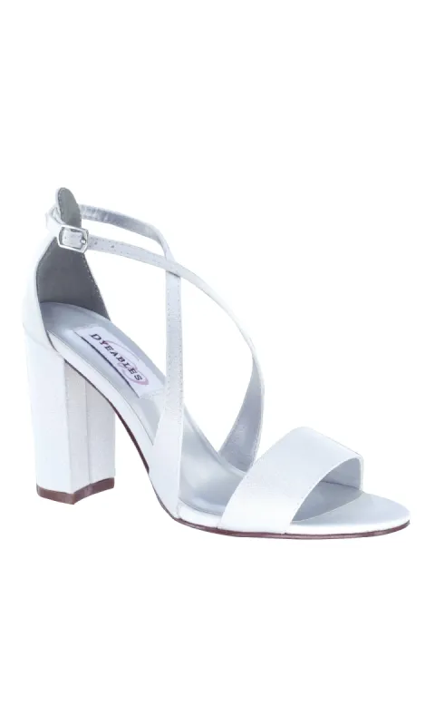 Micah White Crepe Prom Shoes: Dyeables 4321 sold by PromGirl