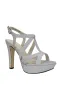 Queenie Silver Glitter Prom Shoes: Touch Ups 4222 sold by PromGirl