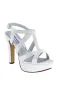 Queenie White Crepe Prom Shoes: Dyeables 4287 sold by PromGirl